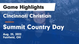 Cincinnati Christian  vs Summit Country Day Game Highlights - Aug. 25, 2022