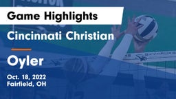 Cincinnati Christian  vs Oyler  Game Highlights - Oct. 18, 2022
