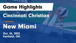 Cincinnati Christian  vs New Miami Game Highlights - Oct. 26, 2022