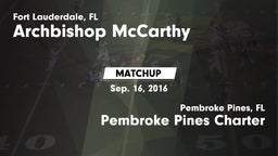 Matchup: Archbishop McCarthy vs. Pembroke Pines Charter  2016