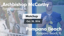 Matchup: Archbishop McCarthy vs. Pompano Beach  2016