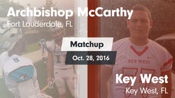 Matchup: Archbishop McCarthy vs. Key West  2016