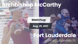 Matchup: Archbishop McCarthy vs. Fort Lauderdale  2017