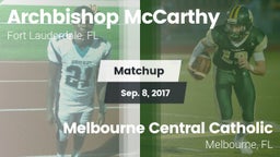 Matchup: Archbishop McCarthy vs. Melbourne Central Catholic  2017