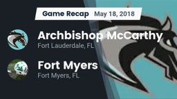 Recap: Archbishop McCarthy  vs. Fort Myers  2018