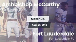 Matchup: Archbishop McCarthy vs. Fort Lauderdale  2018