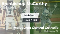 Matchup: Archbishop McCarthy vs. Melbourne Central Catholic  2018