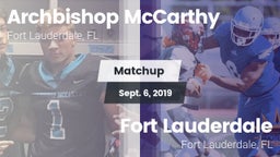 Matchup: Archbishop McCarthy vs. Fort Lauderdale  2019