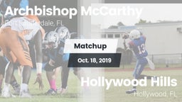 Matchup: Archbishop McCarthy vs. Hollywood Hills  2019