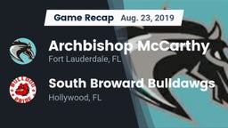 Recap: Archbishop McCarthy  vs. South Broward  Bulldawgs 2019