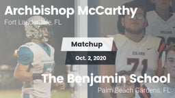 Matchup: Archbishop McCarthy vs. The Benjamin School 2020