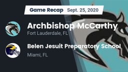 Recap: Archbishop McCarthy  vs. Belen Jesuit Preparatory School 2020