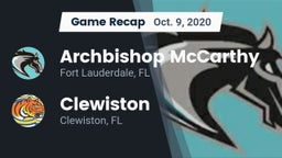 Recap: Archbishop McCarthy  vs. Clewiston  2020