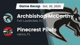 Recap: Archbishop McCarthy  vs. Pinecrest Pilots 2020