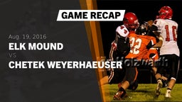 Recap: Elk Mound  vs. Chetek Weyerhaeuser  2016