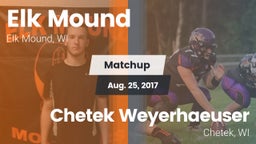 Matchup: Elk Mound vs. Chetek Weyerhaeuser  2017