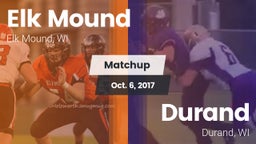 Matchup: Elk Mound vs. Durand  2017