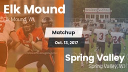 Matchup: Elk Mound vs. Spring Valley  2017