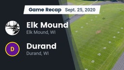 Recap: Elk Mound  vs. Durand  2020