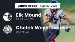 Recap: Elk Mound  vs. Chetek Weyerhaeuser  2021