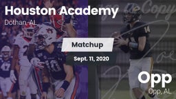 Matchup: Houston Academy vs. Opp  2020