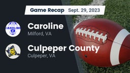 Recap: Caroline  vs. Culpeper County  2023