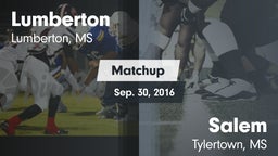 Matchup: Lumberton vs. Salem  2016