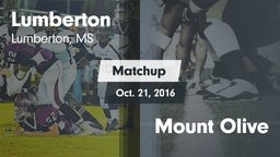 Matchup: Lumberton vs. Mount Olive 2016