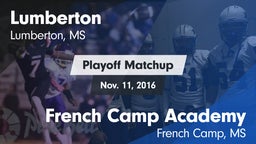 Matchup: Lumberton vs. French Camp Academy  2016