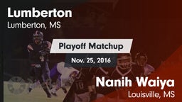 Matchup: Lumberton vs. Nanih Waiya  2016