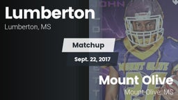 Matchup: Lumberton vs. Mount Olive  2017