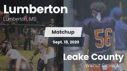 Matchup: Lumberton vs. Leake County  2020