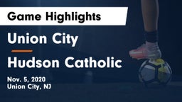 Union City  vs Hudson Catholic  Game Highlights - Nov. 5, 2020