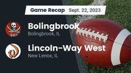 Recap: Bolingbrook  vs. Lincoln-Way West  2023