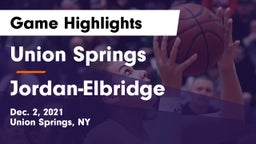 Union Springs  vs Jordan-Elbridge  Game Highlights - Dec. 2, 2021