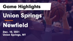 Union Springs  vs Newfield Game Highlights - Dec. 10, 2021