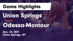Union Springs  vs Odessa-Montour  Game Highlights - Dec. 22, 2021