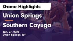 Union Springs  vs Southern Cayuga Game Highlights - Jan. 27, 2023