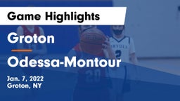 Groton  vs Odessa-Montour  Game Highlights - Jan. 7, 2022