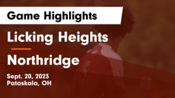 Licking Heights  vs Northridge  Game Highlights - Sept. 20, 2023