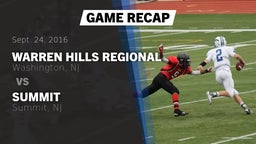 Recap: Warren Hills Regional  vs. Summit  2016