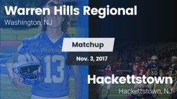 Matchup: Warren Hills Regiona vs. Hackettstown  2017