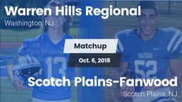 Matchup: Warren Hills Regiona vs. Scotch Plains-Fanwood  2018