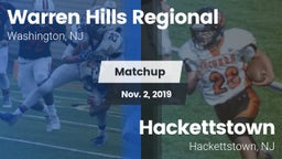 Matchup: Warren Hills Regiona vs. Hackettstown  2019