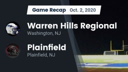 Recap: Warren Hills Regional  vs. Plainfield  2020