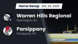Recap: Warren Hills Regional  vs. Parsippany  2020