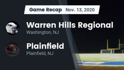 Recap: Warren Hills Regional  vs. Plainfield  2020