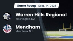 Recap: Warren Hills Regional  vs. Mendham  2023