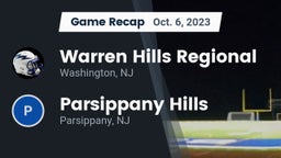 Recap: Warren Hills Regional  vs. Parsippany Hills  2023