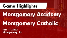 Montgomery Academy  vs Montgomery Catholic  Game Highlights - Jan. 11, 2022